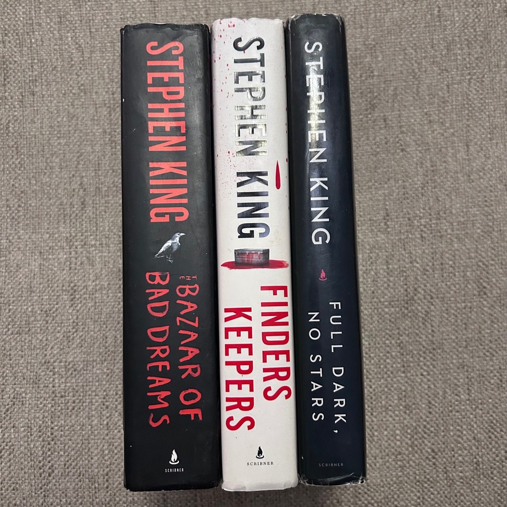 Stephen King Hardcover Lot Bazaar of Bad Dreams Full Dark No Stars Finders Lot